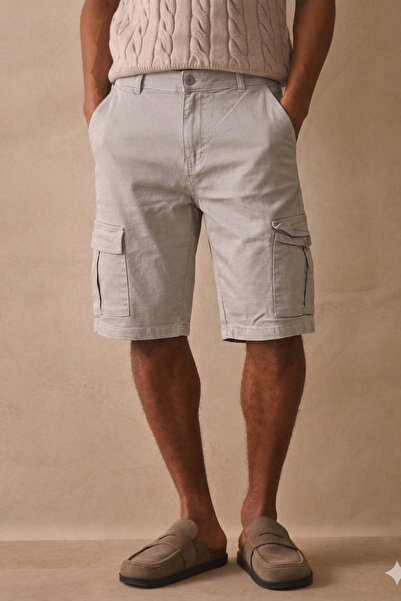 Tarz Cool Ανδρικό γκρι σορτς Cargo – Μοντέρνο κομψό σορτς με πολλές τσέπες, ά...