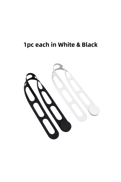 Choice1 white 1 and black 1 54cm Silicone Elastic Universal Reusable Lid Stra...
