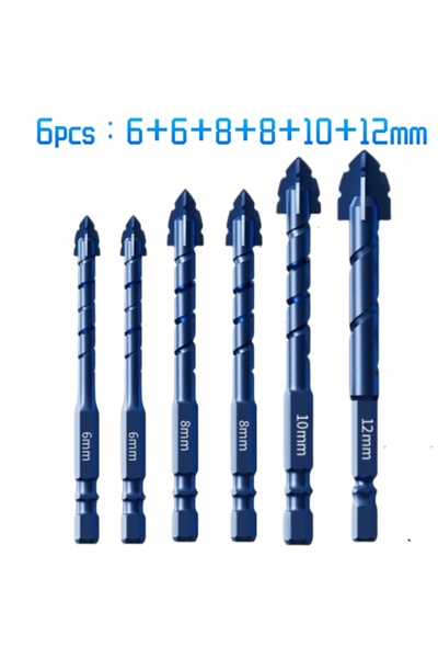Choice6 6pcs 6 6 8 8 10 12mm 7/6/5/1PCS Carbide Drill Bit Set 3-12mm Drill bi...