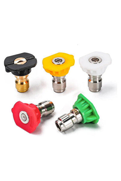 Choice 5 Pcs High Pressure Washer Sprayer Nozzle Tip Nozzle With 1/4" Quick C...