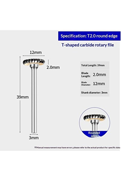 Choice3 Round edge T2 Carbide Rotary File Arc Metal Cutter Bit Tungsten Hard ...