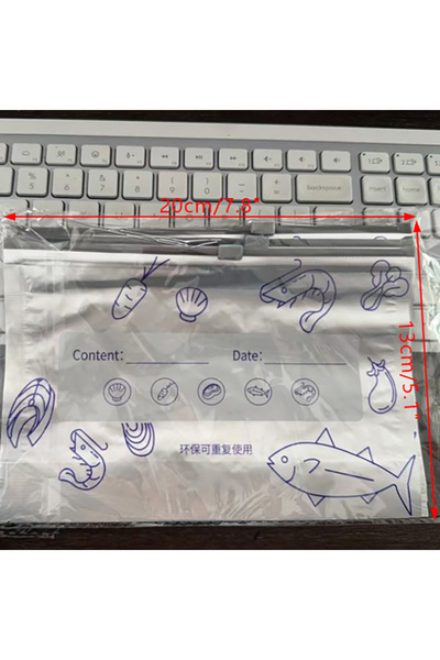 Choice S HUAHUABag of 10 Large Aluminum Foil Food Storage Bags; Reusable, Fre...