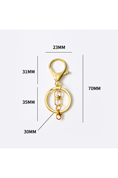 Choice44 5 pcs Gold 1/5/10/20/50 pcs Key Ring 9 Colors Plated Key Chain With ...