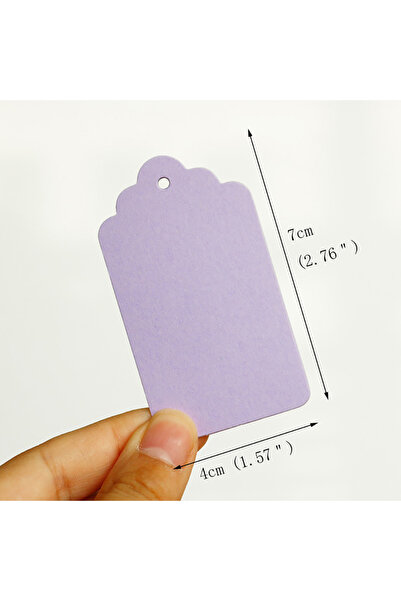 choice2 50pcs light purple 50pcs Blank Gift Tags Colorful Hang Tags Price Tag...