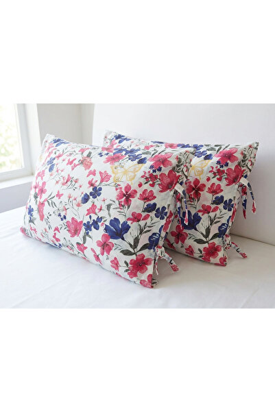 kesenegore 2 τεμάχια Μαξιλαροθήκες από βαμβακερό ύφασμα με λουλουδάτο σχέδιο ...