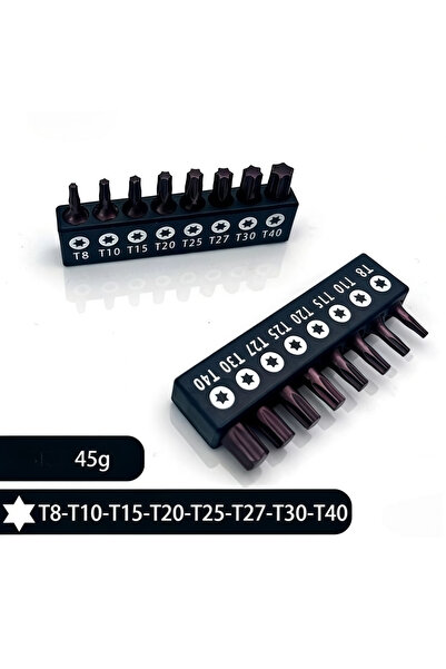 Choice1 S2 TORX 8-40 1/4 S2/CR-V Screwdriver Bit Set 25mm Cross Hexagonal Tor...