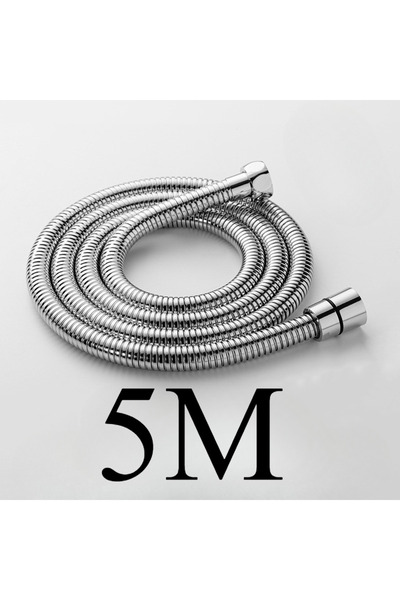 Choice1 خرطوم دش من الفولاذ المقاوم للصدأ 304 بطول 5 متر، خرطوم صنبور عالي ال...