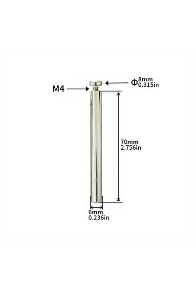 Choice1 4 قطع M4X6X70 (4 قطع/مجموعتان) قضبان دعم حديثة وبسيطة لإطار الصور الم...