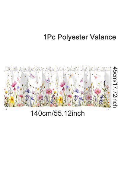 Choice1 02 Happy Easter Short Curtain Happy Easter Decoration for Home 2026 S...