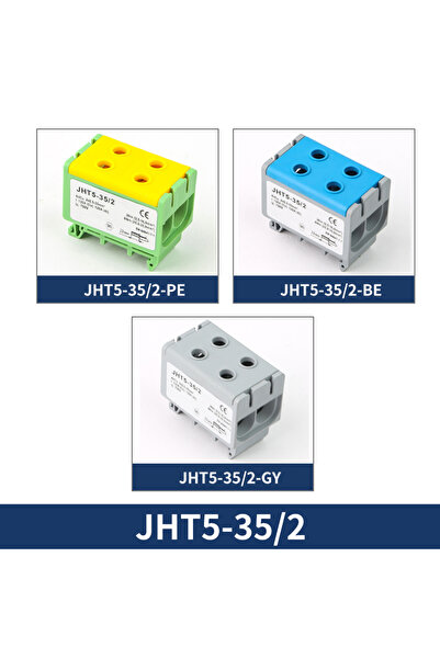 Choice3 PE JHT5-35-2-1Pcs JINH Din Rai Aluminum Distribution Junction Box JHT...