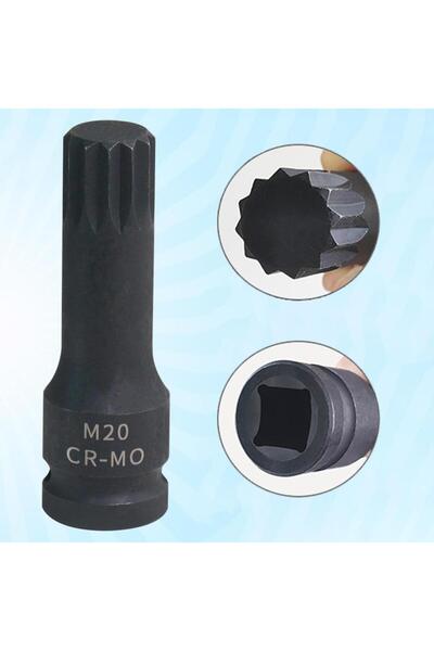 Choice Triple Square Spline Bit Socket Garage Premium M20 Portable Screwdrive...