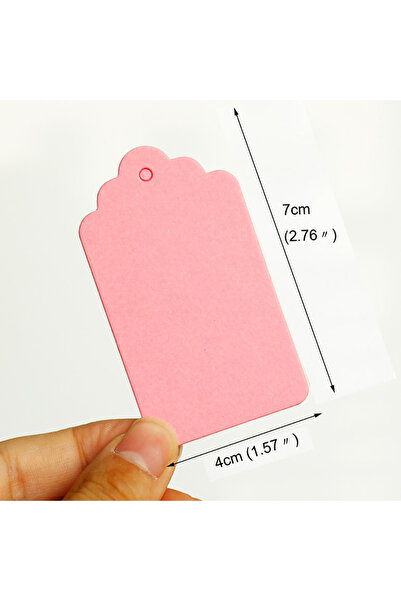 Choice1 50pcs Pink 50pcs Blank Gift Tags Colorful Hang Tags Price Tags Weddin...