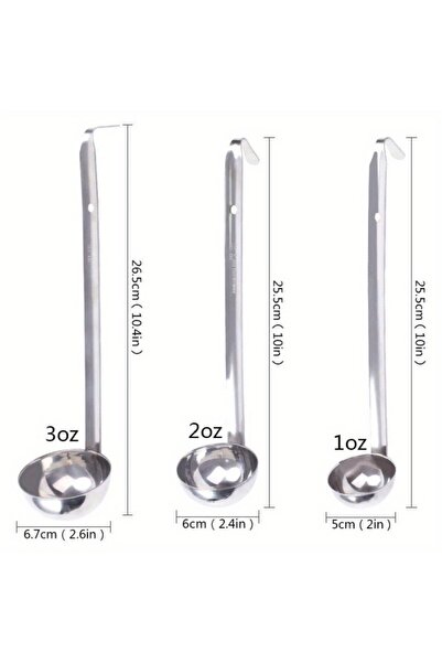 choice2 3pcs 1/3 Pcs Soup Ladle, Small Stainless Steel Ladles and Spoons Prof...