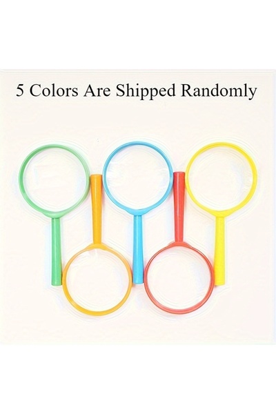 Choice 5 Colors random 5pcs Colorful Handheld Magnifying Glasses Versatile fo...