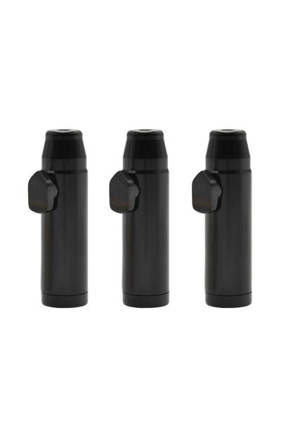 Choice 3pcs Black 3PCS Mini Pepper Shaker Premium Metal SnufBullet Dispenser ...