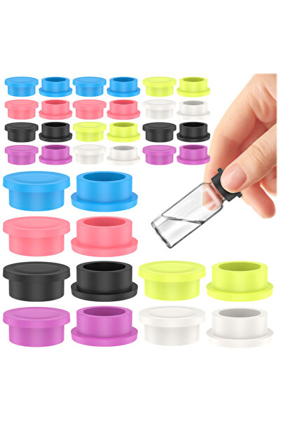 Choice1 36PCS 12/36Pcs Vial Cap 3ml Glass Vial Leak Proof Evaporation Proof S...