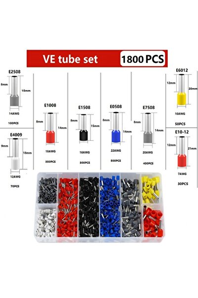 Choice1 VE1800PCS 200-2000 pcs Durable Wire Connect Insulated Connector Crimp...