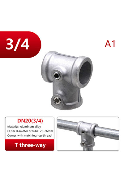 Choice9 A1 25MM Aluminum Alloy Connector Elbow Tee Base Flat Three-dimensiona...