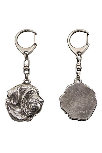 Art - Dog Fila Brasileiro - Breloc placat cu argint cu câine, decorațiune pen...