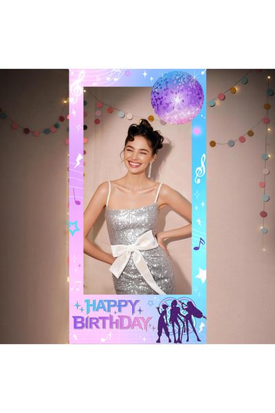 Choice purple Hunters Birthday Decorations,Movie Hunters Happy Birthday Photo...