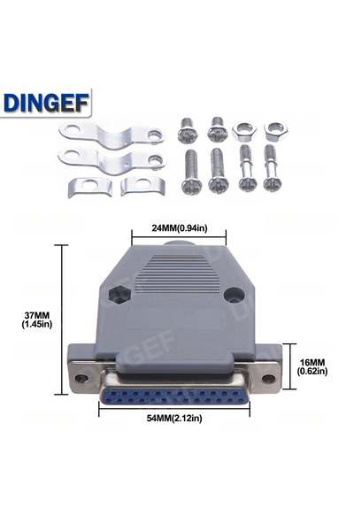 Choice7 DB25 Female 2Set DB9 Adapter Connector Core DB15 DB25 DB37 RS232 Seri...