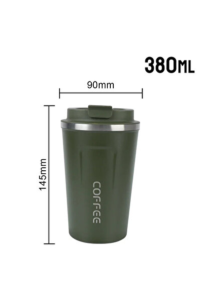 Choice as picture show 380ML Green Hot 380/510ML Thermo Cafe Leak_Proof Trave...