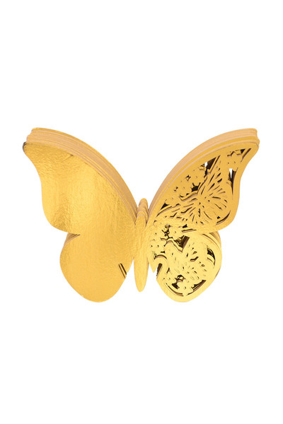 Choice3 10pcs B04 20pcs/10pcs Shiny Champagne Gold Silver Pink Butterfly Name...