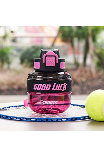 choice2 600ml Black red 1pc 600ml/20oz cute and compact sports water bottle w...