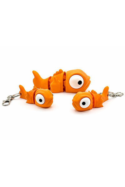 Yapı3D 🐟   Goldfish Keychain – Movable Design – Hard Plastic – Color Options...