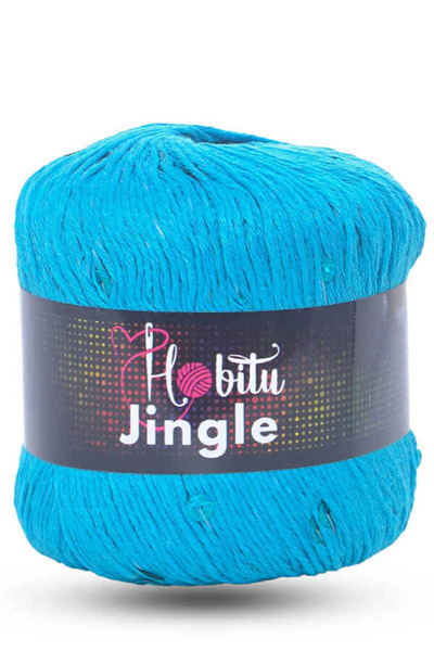 Hobitu Yarns حبل هوبِيتو جينجل (4 قطع) 163 تركواز-تركواز