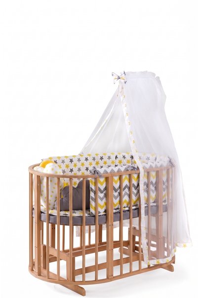 Bamgidoo Bamgidoo 7in1 Premium Büyüyen Beşik: 0-8 Yaş Anne Yanı, Montessori Karyola ve Uyku Seti