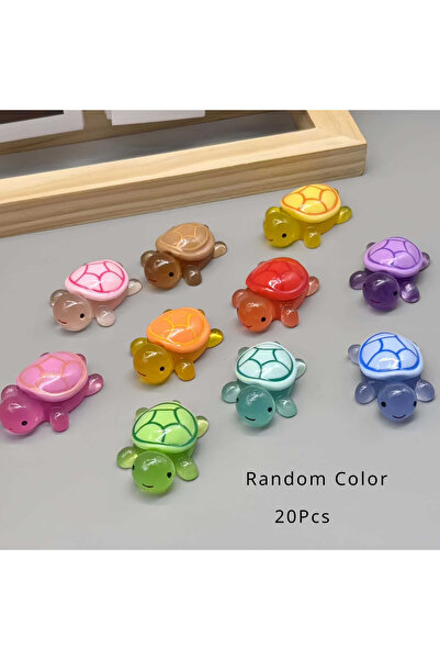 Choice 20Pcs-random 20pcs Glow-in-the-Dark 3D Turtle Figurines - Ideal for DI...