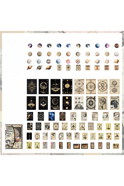 Choice1 B 200pcs Scrapbooking Supplies Vintage Washi Paper Stickers Scrapbook...