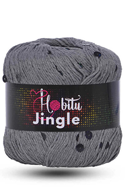 Hobitu Yarns حبل هوبِيتو جينجل (4 قطع) 174 رمادي-أسود
