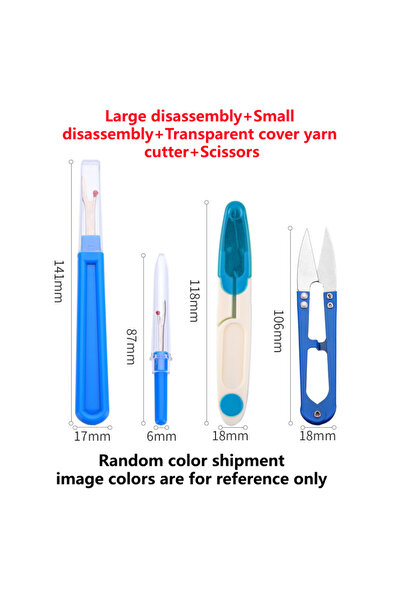 Choice1 Set G 5Pcs Blue Sewing Seam Ripper Kit Colorful Sewing Stitch Thread ...