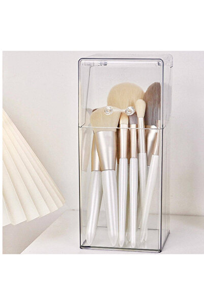 Choice transparent color 1pc makeup brush storage box, simple and transparent...