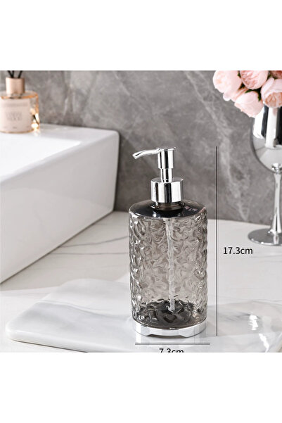 Choice1 gray B Acrylic Soap Dispenser Bottles Refillable Press Hands Dishes L...