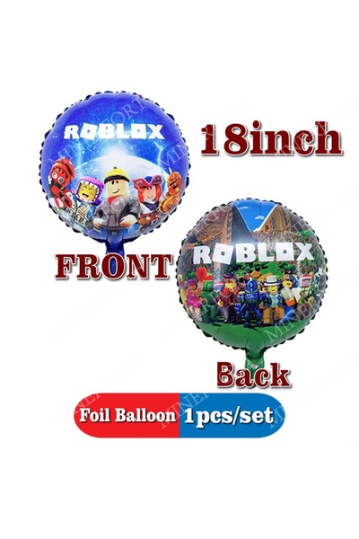 Choice4 Balloon 1pcs K Cartoon Roblox Game Themed Foil Aluminum Balloons Anim...