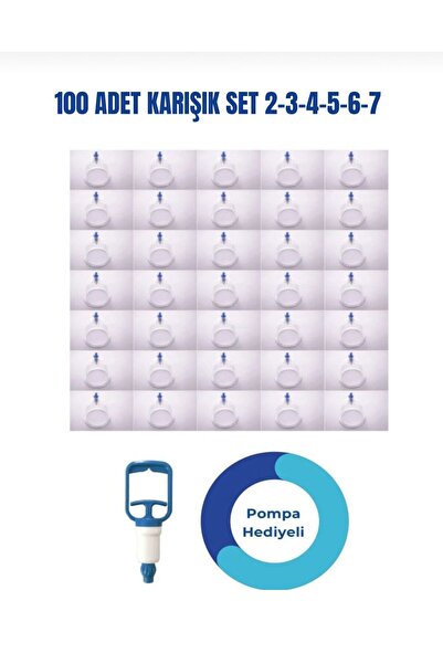 KUPASAN HACAMAT 100 ADET KARIŞIK SET HACAMAT KUPASI POMPALI