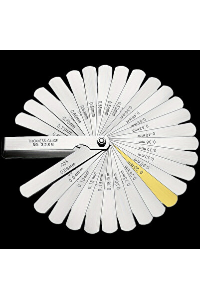 Choice Silver Stainless Steel 32-Piece Feeler Gauge Set, Precision Instrument...