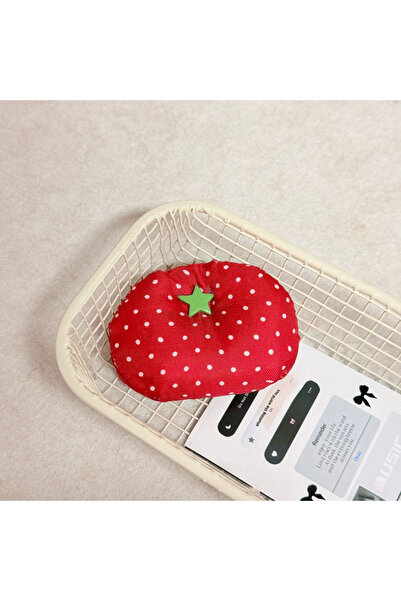 Choice Red Harajuku Korean Earphone Decoration Accessories Handmade Fabric Cu...