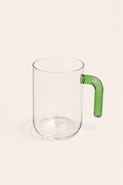 Tutku Home Pure Renkli Kulplu Kupa Bardak 500 ML