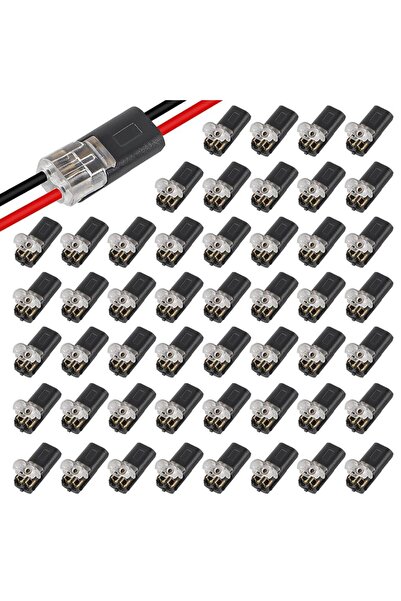 Choice 50pcs 50PCS Low Voltage Wire Connector, Double-Wire Plug-in Connector ...