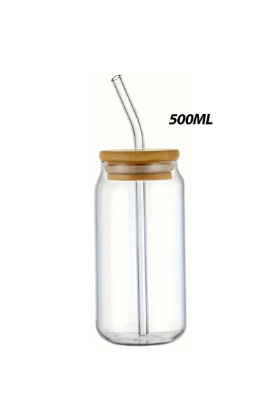 Choice 500ml Style A 500ml Pink Bow Cute Glass Cups with Lids and Straw Tumbl...