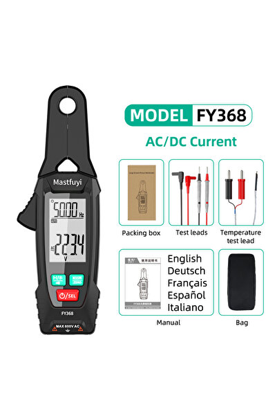 Choice FY368 MASTFUYI Digital Clamp Meter 1mA High-Precision Ammeter Pliers T...