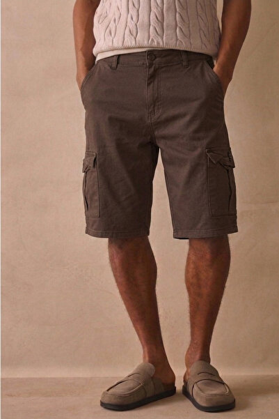 Tarz Cool Ανδρικό καφέ σορτς Cargo – Μοντέρνο κομψό σορτς με πολλές τσέπες, ά...
