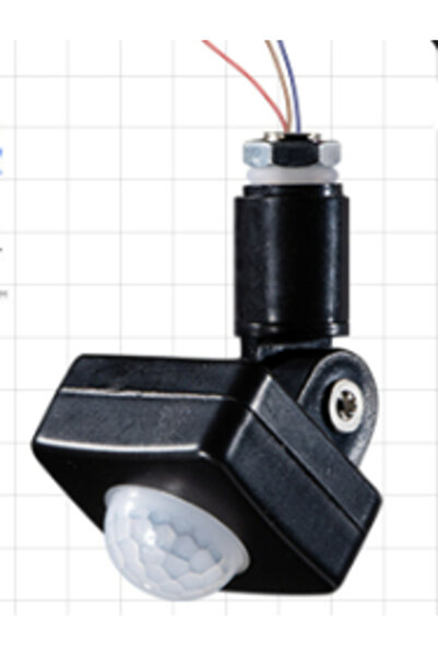 Choice مفتاح إضاءة LED أسود بمستشعر حركة 220 فولت/110 فولت، 180 درجة °   كاشف...