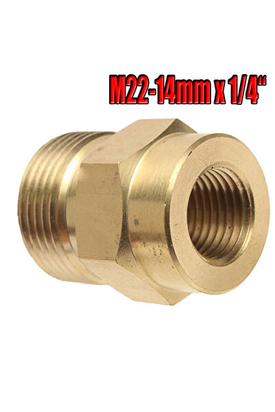 Choice محول ذكر M22 بخيط داخلي وخارجي 1/4 بوصة أنثى، قطعة واحدة 22x12x29 مم ل...