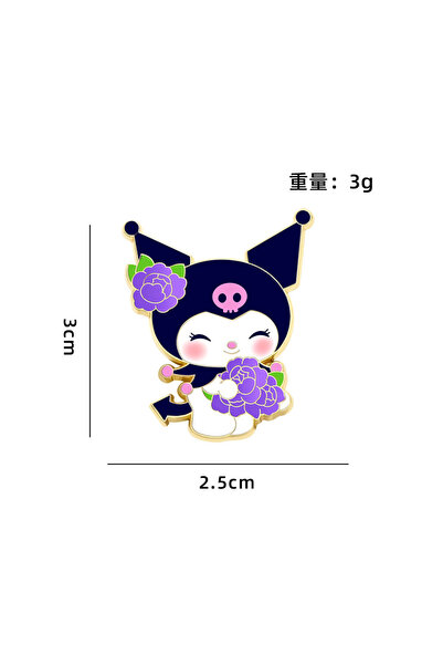 Choice3 Bandai Kuromi Japanese Sanrio Cartoon Badges Cute Cinnamoroll Hello K...