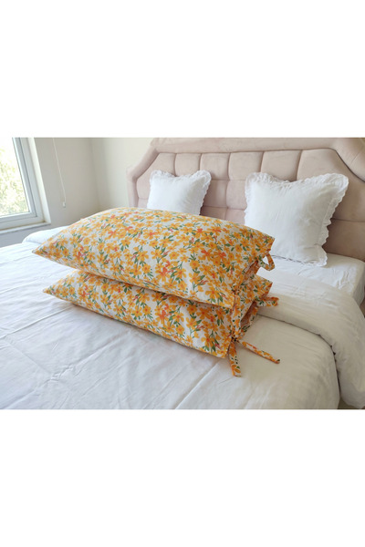 kesenegore 2 τεμάχια Μαξιλαροθήκες από βαμβακερό ύφασμα με λουλουδάτο σχέδιο ...